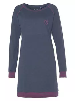 Ночная рубашка VIVANCE DREAMS, цвет jeansblau-meliert