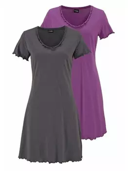 Ночная рубашка VIVANCE DREAMS, цвет lila, anthrazit