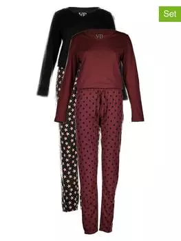 Ночное белье Vivance, цвет schwarz/hellbraun/bordeaux