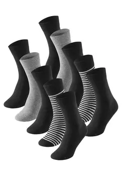 Носки 10-PACK Schiesser, цвет Mottled Grey