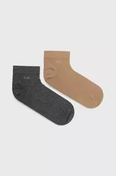 Носки (2 пары) Calvin Klein, бежевый