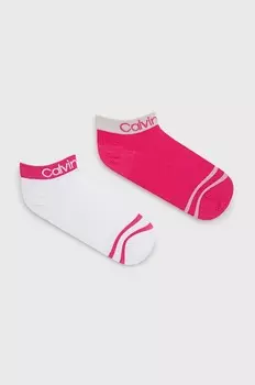 Носки 2 пары Calvin Klein, розовый
