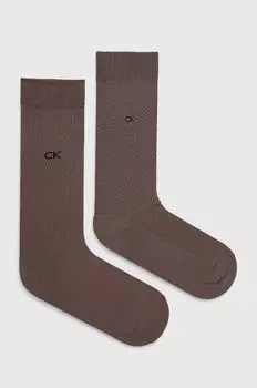 Носки , 2 пары Calvin Klein, серый