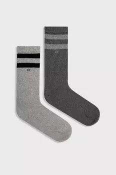 Носки (2 пары) Calvin Klein, серый