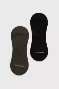 Носки (2 пары) Calvin Klein, зеленый