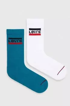 Носки , 2 пары. Levi's, бирюзовый