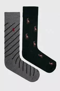 Носки , 2 пары Polo Ralph Lauren, мультиколор