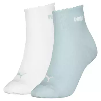 Носки 2 шт Puma Scallop Edge Quarter, белый