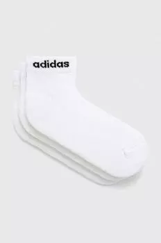 Носки , 3 пары adidas, белый