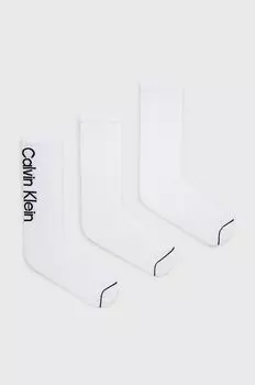 Носки (3 пары) Calvin Klein, белый