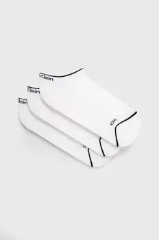 Носки (3 пары) Calvin Klein, белый