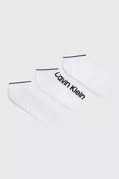 Носки (3 пары) Calvin Klein, белый