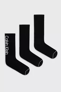 Носки (3 пары) Calvin Klein, черный