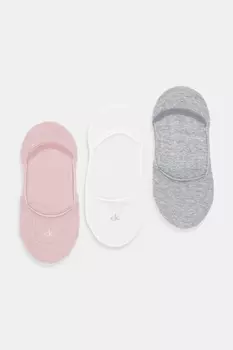 Носки 3 пары Calvin Klein, розовый