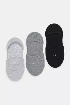 Носки 3 пары Calvin Klein, серый