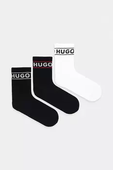 Носки 3 пары Hugo, черный
