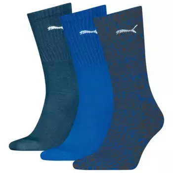 Носки 3 шт Puma Printed crew, синий