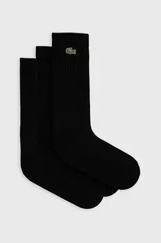 Носки (3 шт.) RA4182 Lacoste, черный