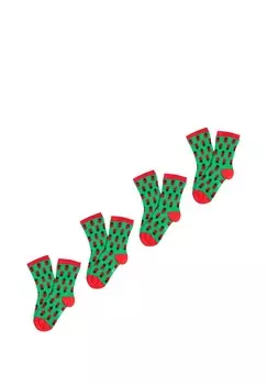 Носки 4-PACK PRINTS Unabux, зеленый