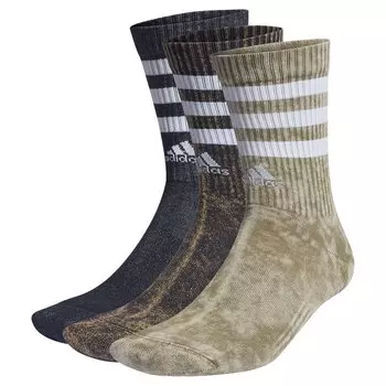 Носки adidas 3 Stripes Stonewash Crew 3 шт, разноцветный