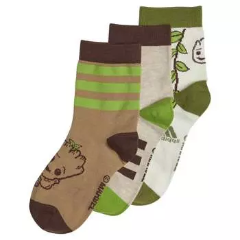 Носки adidas Marvel I Am Groot Crew 3 шт, разноцветный