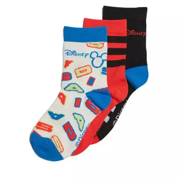Носки adidas MickeyMouse Crew, 3 шт, черный