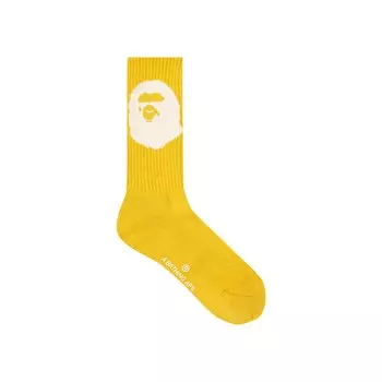 Носки BAPE Big Ape Head, Желтые