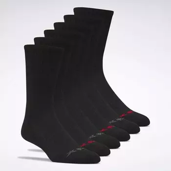 Носки Basic Crew, 6 пар Reebok, черный
