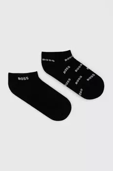 Носки BOSS, 2 пары Boss, черный