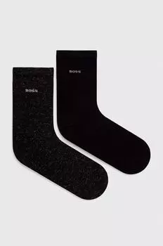 Носки BOSS, 2 пары Boss, черный