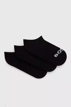 Носки BOSS, 3 пары Boss, черный