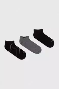 Носки BOSS, 3 пары Boss, черный