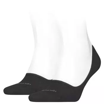 Носки Calvin Klein Footie Mid Cut 2 шт, черный
