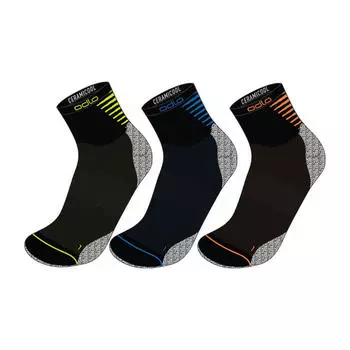 Носки четверти CERAMICOOL QUARTER упаковка 3 шт. ODLO, цвет schwarz