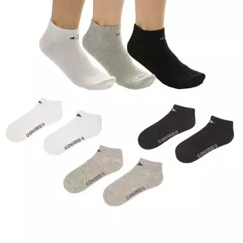 Носки Converse E747A short 3 шт, разноцветный