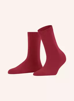Носки cosy wool из шерсти мериноса FALKE, цвет 8228 SCARLET