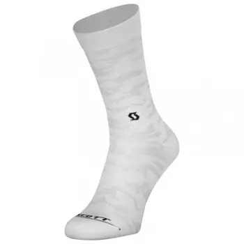 Носки для бега Scott Sock Trail Camo Crew, цвет White/Black