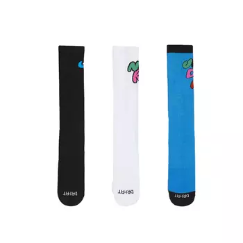 Носки Dri-FIT Everyday до середины голени унисекс, 3 пары Nike, 3 Pack (Black/White/Blue)