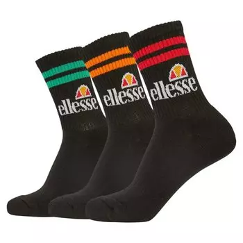 Носки Ellesse Pullo 3 Units Quarter short 3 шт, черный