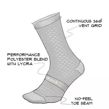 Носки Evo Mont Ventoux 6 дюймов DeFeet, цвет Flamingo Pink