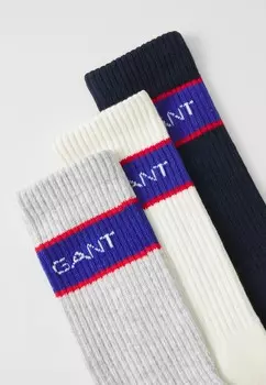Носки EXCLUSIVE HERITAGE 2.0 SPORT SOCKS 3-PACK GANT, серый