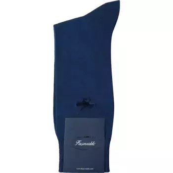 Носки Faonnable Solid long, синий