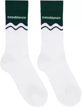 Носки Green Evergreen Wave Casablanca, белый