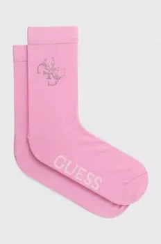 Носки Guess, розовый