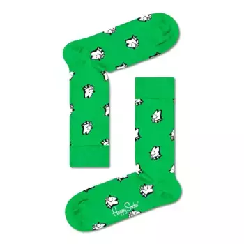 Носки Happy Green Dog long, зеленый
