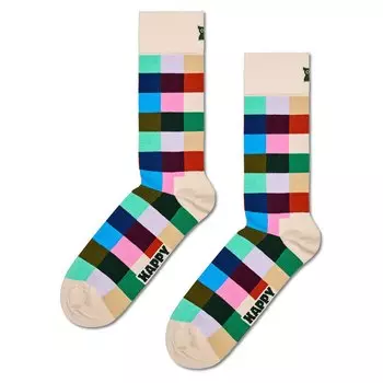 Носки Happy Rainbow Check Half, разноцветный