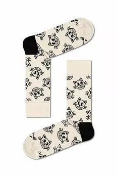 Носки Happy Socks, бежевый
