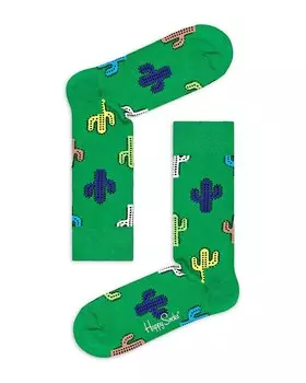 Носки Happy Socks Cactus Crew, зеленый