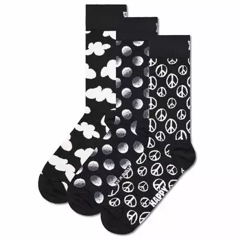 Носки Happy Socks, черный/белый