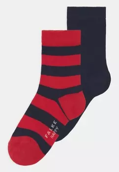 Носки Happy Stripe 2-Pack multipack FALKE, темно-синий